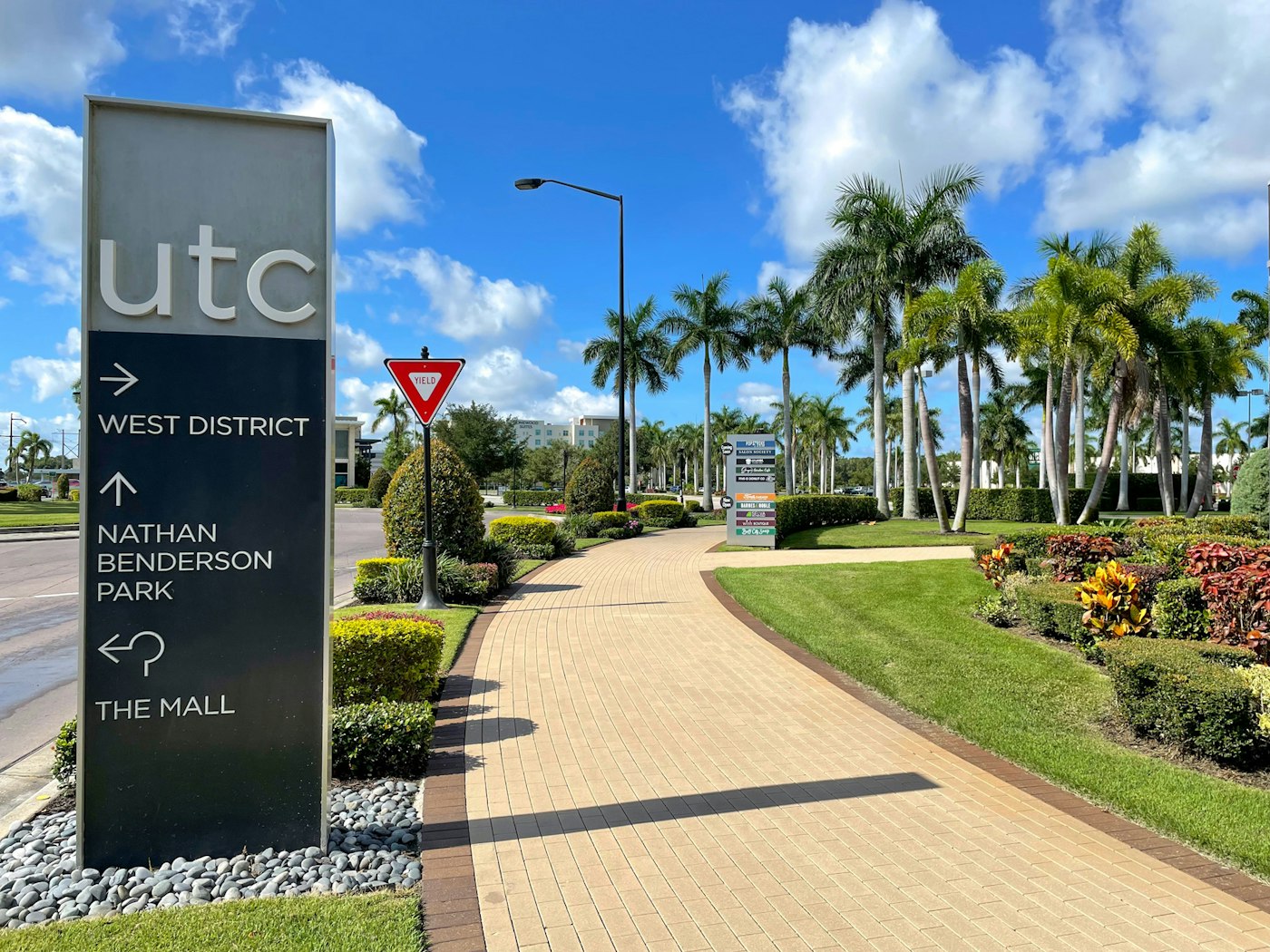 UTC area signage near Nathan Benderson Park and The Mall