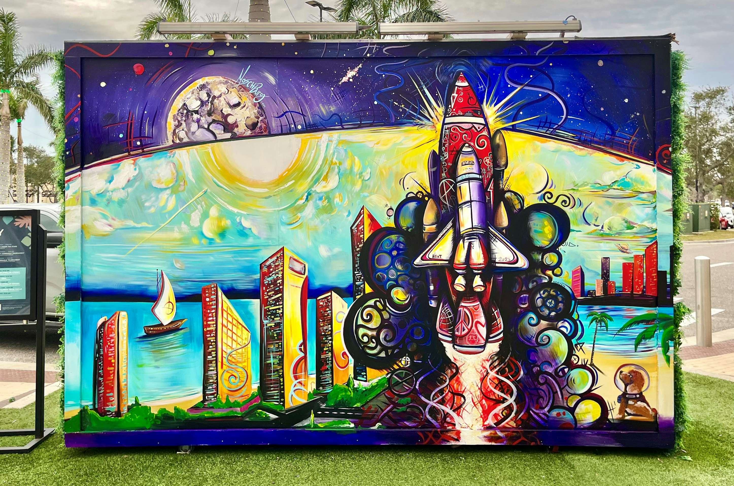 Blasting Off Into New Year with a New Mural